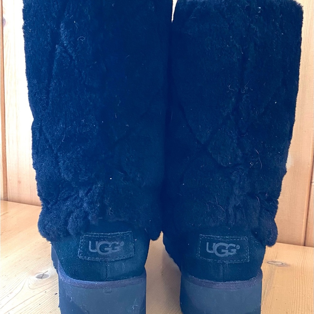 UGG Black Fur-Lined Women's Boots